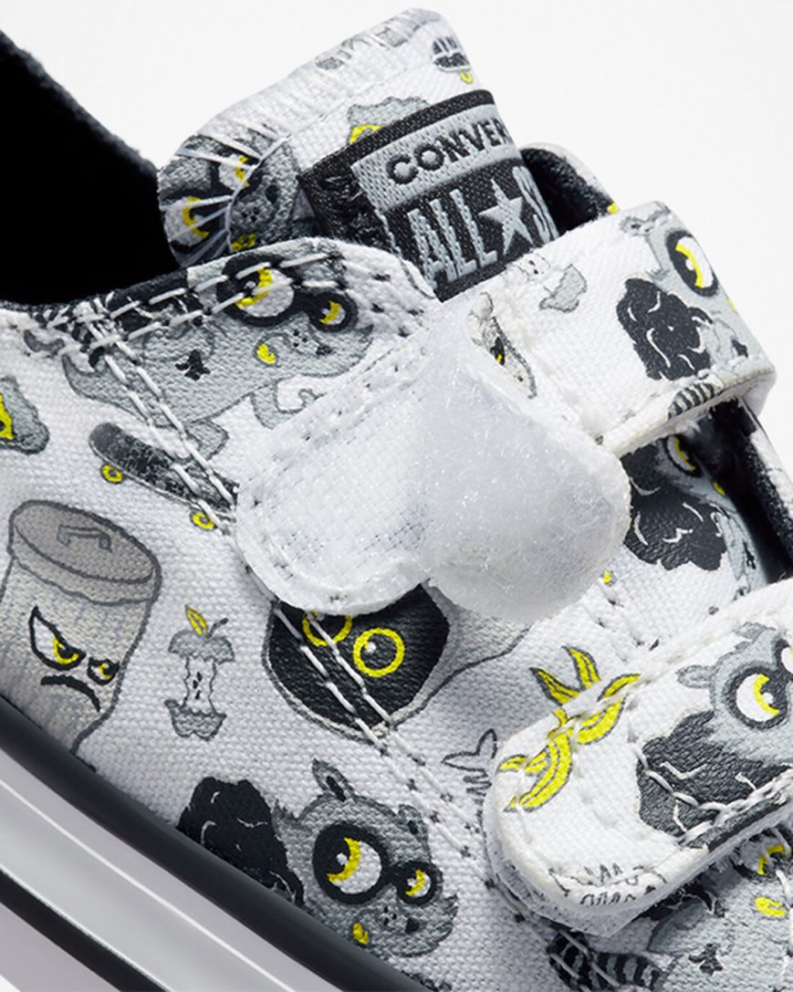 Tenisky Nizke Converse Chuck Taylor All Star Easy-On Raccoons Chlapcenske Biele Čierne Siva | SK N11QFW4